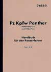 Dienstvorschrift D 655/5 PzKpfw V Panther Handbuch für den Panzerfahrer