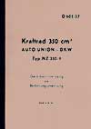 Dienstvorschrift D 605/27 AUTO UNION DKW Typ NZ 350-1 Gerätbeschreibung